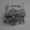 2-Pack Plastic Folding Stool, Portable and Hanging. Non Slip Folding Stools,12inches,30cm(Light Green)