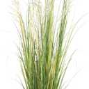 AfanD 4ft(47in) Tall Artificial Grass Plant with White Reed Flowers in Pot, Faux Indoor Home Decorative Plants for House