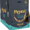 Reveal Natural Freeze-Dried Cat Treats, Single Ingredient, Grain Free, High Protein, Perfect for Training, Treating or Snacking, Tuna Fillet Bites (8 x 0.88 oz Bags), BB Date: 08/12/2026, 8 Pcs
