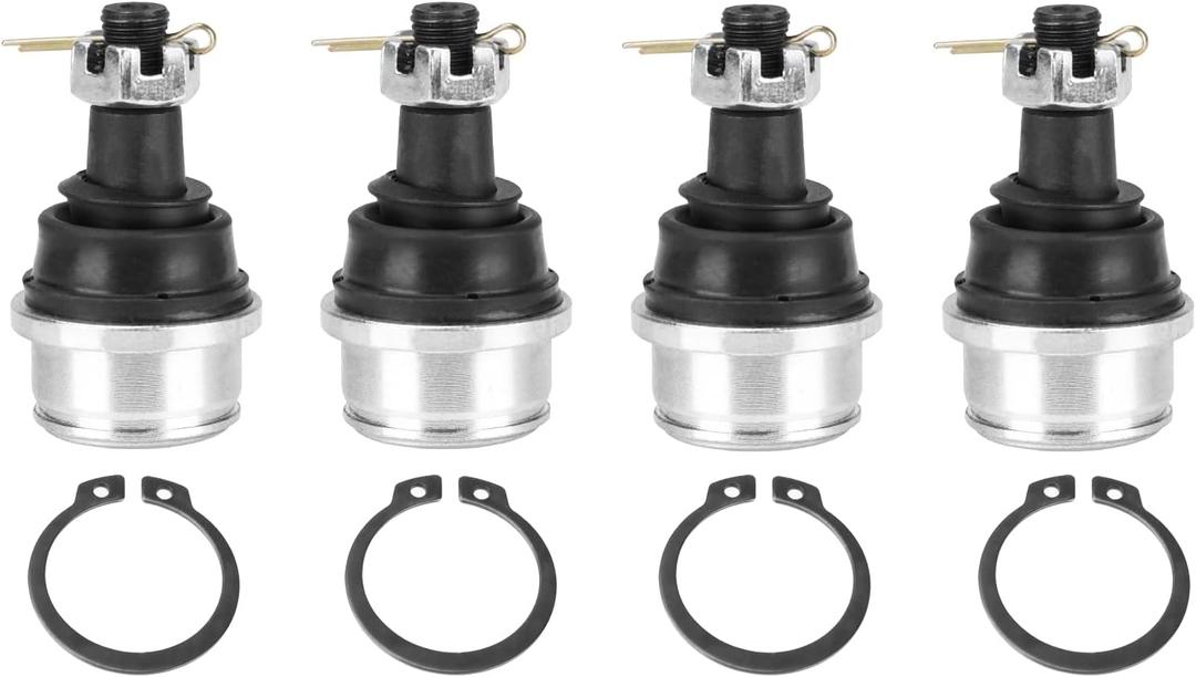 Upper/Lower Ball Joint Kit for Honda Rancher 420 TRX420, Foreman Rubicon 450 500 TRX450 TRX500, Rincon 650 680 TRX650 TRX680. 4pcs Ball Joint Assembly Replaces# 51375-HP5-601 51355-HN0-A01