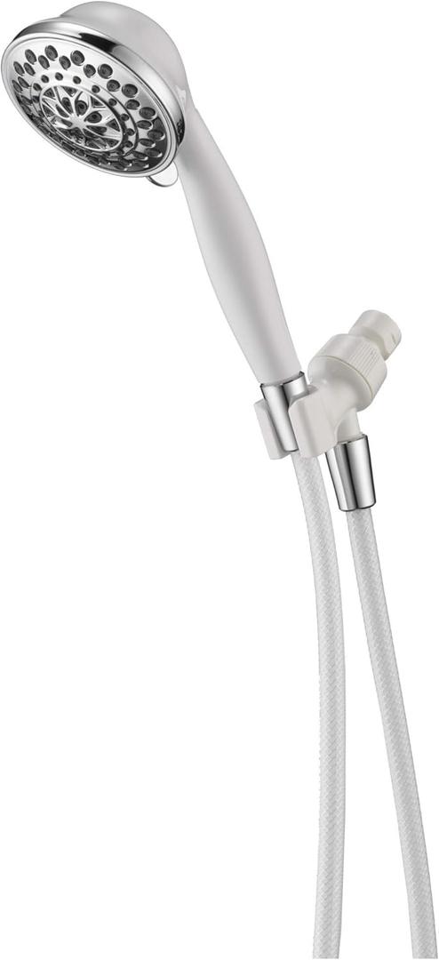 Peerless 76504CWC 5 Spray Hand Shower Handshower, Chrome/White