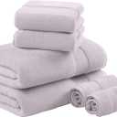 Madison Park Turkish 100% Cotton Towel Set, 600Gsm Luxury Premium Weight, Soft Absorbent Hotel Bathroom Shower Hand Face Washcloths, Assorted Sizes Lavender 6 Piece
Low Twist Quick Dry Shower Towels for Bathroom, Luxury, Premium, Thick, Soft, Highly Absorbent, Hotel Quality, OEKO-TEX