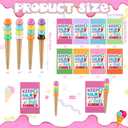 Sayglossy 24 Pcs End of Year Gift for Student from Teacher Summer Graduation Gift Ice Cream Party Favors Include Colorful Notebook Ice Cream Pen End of Year Student Gifts for Office Class School
