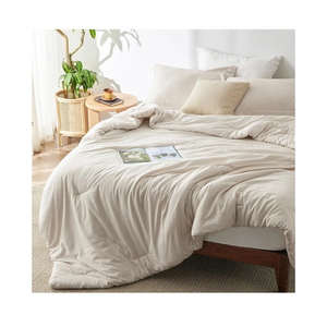 Bedsure Oversized Queen Comforter Set - Beige Soft Bedding for All Seasons, Cationic Dyed Bed Set, 1 Pieces, 1 Oversized Queen Size Comforter (98"x98")