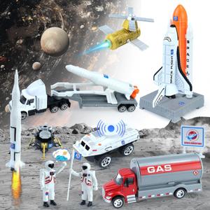 CORPER TOYS Space Toys Set with Astronaut Figurines,Vehicles,Rocket Ship,Space Shuttle Toys for Kids Boys Girls Outer Space Playset Gift for Birthday Christmas