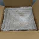 Geelin 8 Pack Acrylic Cube Risers Acrylic Boxes for Food Display Decorative Stands with Hollow Bottoms for Jewelry Food Buffet Risers Display Candy Table Decor, 8 Sizes(Gold,Flat)