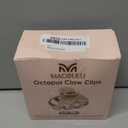 2.8" Medium Octopus Hair Clips for Women, Matte Claw Clips for Thin Hair, 90' Strong Hold Non-slip Spider Octopus Clip for Fine Hair Jaw Clips (Black & Tortoise)