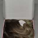 Mairead 26 Inch Ombre Blonde Synthetic Lace Front Wigs for Black Women Middle Part Long Wavy Curly Synthetic Wig Natural Looking Heat Resistant Synthetic Fiber for Daily Party Use