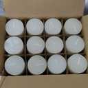 Shihanee 180 Pcs Pillar Candles and Glass Cylinder Vases Clear Cylinder Holders for Slim Pillar Candles Table Decoration (Ivory White)