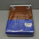 MIULEE Velvet Curtains Gold Brown Elegant Grommet Curtains Thermal Insulated Soundproof Room Darkening Curtains/Drapes for Fall Living Room Bedroom Decor 52 x 84 Inch Set of 2, Pumpkin Brown