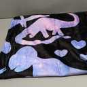 Dinosaur Blanket Gift for Women Kid Plush Just A Girl Who Loves Dinosaurs Soft Throw Dino Comfy Sheet Jurassic Animal Lovers Fans Gifts Lightweight Flannel Blankets for Couch Chair-40x50 Inches