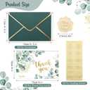 50 Pack Thank You Cards with Envelopes, 4x6 Inch Thank You Cards Bulk Blank Notes Card with Envelopes & Stickers for Wedding, Baby Shower, Birthday, Easter, Graduation, Mother's Day, Teacher's Day