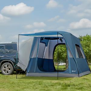 Portal 5-Person SUV Tent with Porch, 2-in-1 Car Camping Tent, Water-Resistant & Windproof, Trunk Tent for Travel & Outdoor Adventures
