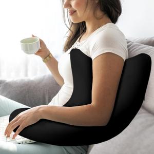 HARBOREST Shoulder Surgery Pillow - Shoulder Pillow for Shoulder Pain, Rotator Cuff Pillow for Sitting, Shoulder Relief Pillow (Black) (Without Shoulder Strap)