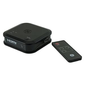 GE HDMI Switch with Remote, 3 Input 1 Output, HDMI 2.0 4K @ 60Hz 1080P HDCP2.2 Compatible, for Roku, Fire Stick, DVD Blu-ray Players, Cable Box, PlayStation, Xbox, Unidirectional, 31046