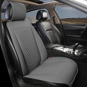 Black Panther Car Seat Cover, 1 Piece Universal Sideless Driver Seat Protector, Universal Fit 95% Vehicles, Without Lumbar Support (Gray)