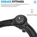 Front Upper Control Arms w/Ball Joints for Chevy Express 2500 3500 4500 Silverado 2500 GMC Savana 2500 3500 4500 Sierra 2500 Suspension Kit K641505 K641506 2pc Set