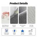 xiaomubiao Face Down Pillows for Massage Table, Massage Headrest for Bed, Face Pillow for Stomach Sleeping, BBL Pillow After Surgery Post Eye Surgery & Vitrectomy Recovery, Removable Cover Grey