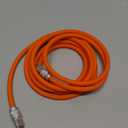 Chubbycable Chubby 2.0 USB C 240W Fast Charging Cable Silicone Soft Durable USB C Cable Extra Thick Charger Cord Compatible with iPhone 17-15 Series iPad, Orange, Type-C to Type-C, 6.6FT