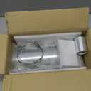 4 Inch Dryer Vent Cover Outdoor Kit, Stainless Steel Hooded Exterior Wall Exhaust Vent with Screen and Damper, Includes Clamps, Foil Tape and Screws, White