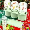 White Elephant Gifts Christmas Stocking Stuffers, Ice Cube Tray for Stanley Tumbler 20-40oz, Silicone Ice Molds for Freezer, Ice Maker for Whiskey, Coffee, BPA-free, Gift for Men(Green)