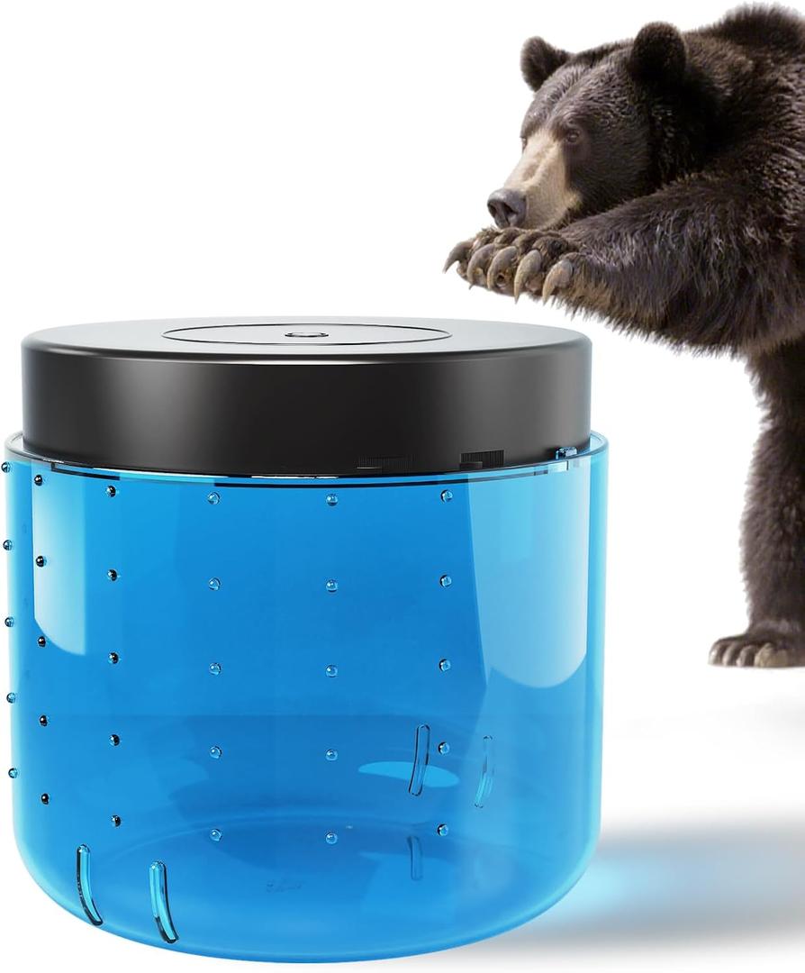 Bear-Resistant Canister with Anti-Opening Device, Waterproof and Airtight7.2L