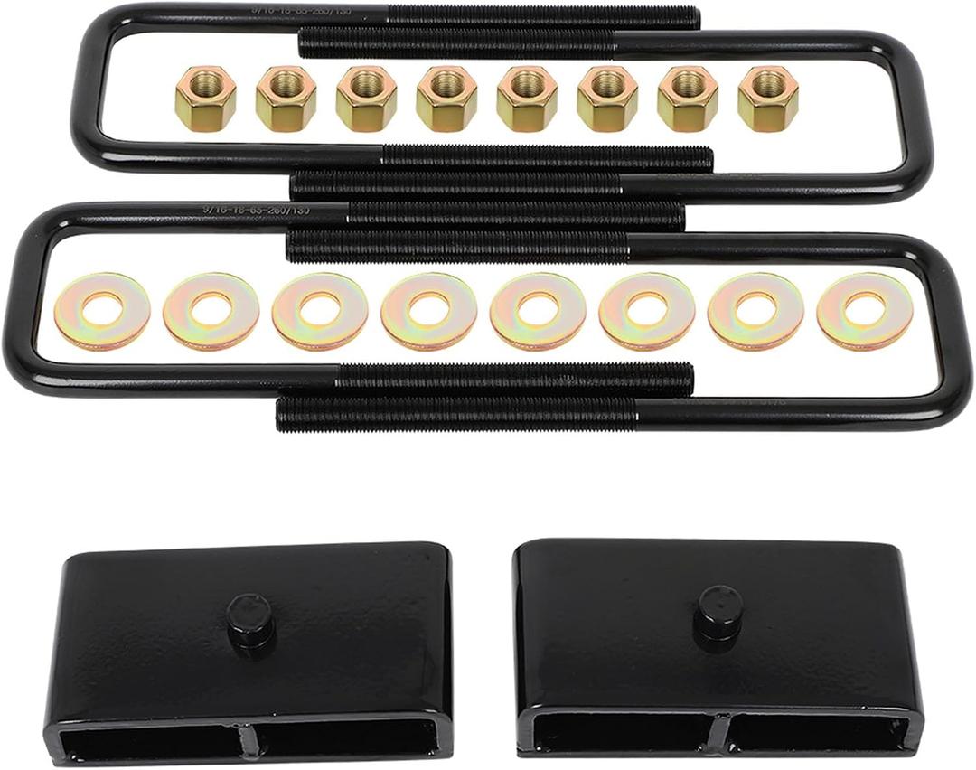 ECCPP 1.5" Rear Lift Blocks 20112019 for Chevrolet Silverado/for GMC Sierra 2500HD / 3500HD (2WD 4WD) High-Strength Steel 3/4th Pin Blocks