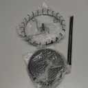 Qaeoity Rotating Necklace Holder Jewelry Organizer Display Stand 15.7-Inch with 23 Hooks (long-black)