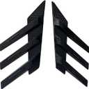 Rear Windshield Side Spoiler Side Vents Decoration Window Louvers Exterior Decorative Rear Wing Accessories(Glossy Black)