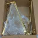 Large Plate Holder Display Stand - 12 inch Super Tall Big Plate Stands for Heavy Duty Display - Metal Picture Frame Stand - Tabletop Easel Stand for Decorative Platter | Plaque | Book - 3 Pack - Gold