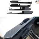 Carbon Fiber Style Interior Door Armrest Window Lift Switch Panel Cover Trims Accessoriess for Tesla Cybertruck (Matte Surface)
