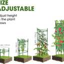 3 Pack Tomato Cage,Tomato Cage for Raised Garden Bed, 48'' Tall Tomato Trellis Triangle or Square Cages for Garden,Pots, Plant Cages & SupportsGreen, Extra Bold