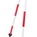 Aluminum Bipod monopod for Leveling Staff and Prism Poles (Red and white)