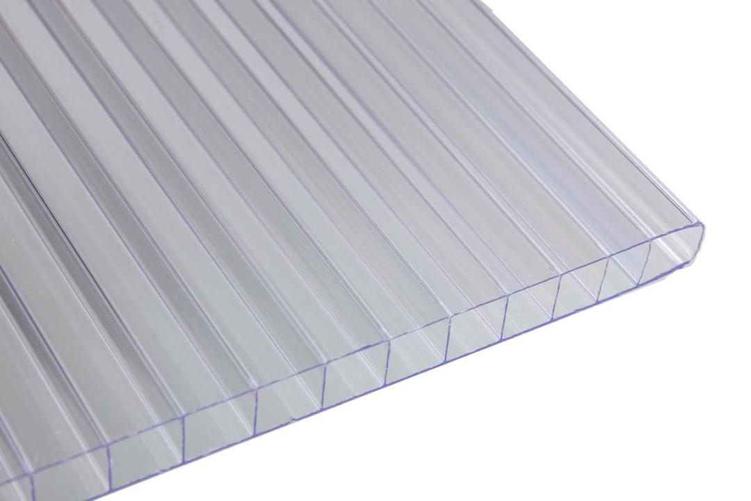 Falken Design Multiwall Polycarbonate Sheet, Greenhouse Cover Sheet, Clear, 3" x 5" x 8mm"