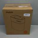 JOYBOS Bathroom Trash Can with Lid, 3.8 Gallon Slim Garbage Can, Small Plastic Trash Bin, Narrow Motion Sensor Trash Can for Bedroom, Rv, Office White