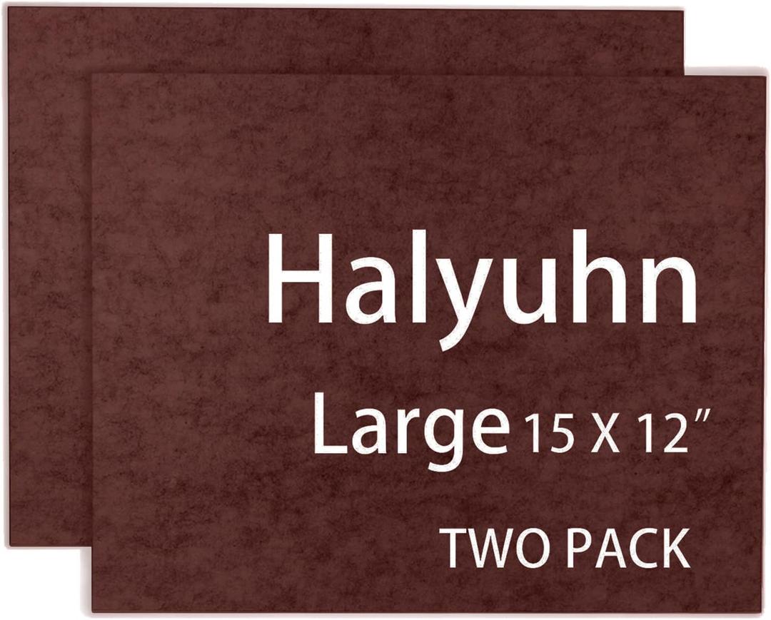 8 MM Thick Felt Furniture Pads (2 Pack), 15 x 12 Brown Felt Pads for Furniture, Cuttable Felt Furniture Pads for Hardwood Floors, Thick Felt Sheets for Crafts (Non-Adhesive) (2 Pcs)