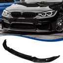 Front Bumper Lip Compatible with BMW (2015-2020) F80 M3 F82 F83 M4 Splitter MP-Style ABS Gloss Black
