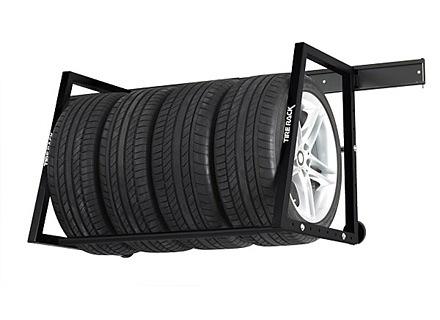 Tire Rack Wall Mount Steel Heavy-Duty 58” Wide - Multi-Vehicle Wheels Storage Shelves for Garage and Workshop Car Tire Holders, Space-Saving Wheel Organizer for Seasonal, RV, ATV Tires