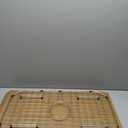 Sink Protector Grid 26-1/16" x 14-1/16", Centered Drain with Corner Radius 3-1/2", 304 Stainless Steel Material Centered Drain