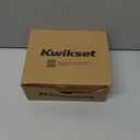 Kwikset Breton Interior Privacy Door Handle with Lock, Door Lever For Bathroom and Bedroom, Matte Black Reversible Keyless Turn Lock, with Microban Protection