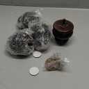 Michanco 3 Inch Wood Furniture Legs Replacement Bun Feet Set of 4 Round Wooden Legs for Sofa Couch Cabinet Ottoman