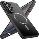 for Samsung Galaxy S26 Ultra Case,Luxury Plating Matte Case for Galaxy S26 Ultra Full Camera Lens Cover & Privacy Screen Protector Cute Women Girls Phone Cover for S 26 Ultra,Black