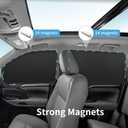 Car Curtains for Side Window - 4 Pcs Privacy Sun Shades Magnetic 100% Block Light Car Window Covers with Cooler Feeling (dexterous, 4pcs)