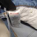 roswear Women’s Wide Leg Denim High Waisted Stretchy Loose Jean Shorts Blue, Large