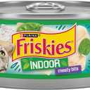 Purina Friskies Indoor Cat Food Meaty Bits Saucy Seafood Bake With Garden Greens in Sauce - (Pack of 24) 5.5 oz. Cans (BB: August 2027)