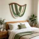 Large Macrame Wall Hanging, Boho Tapestry Woven Decor, 31.5” x 23.5", 43"L x 32"W