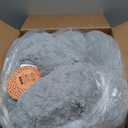 Best Friends by Sheri Original Calming Donut Dog and Cat Bed, Lux Faux Fur, Gray, (30in x 30in) - Anxiety Relief for Pets Up to 45 lbs (Medium)