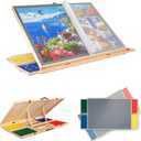 1500 Pieces Tilting & Rotating Puzzle Board with 4 Sorting Drawers, 34"x25"
