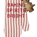 HOLIDAY Oven Mitt, Christmas Kitchen Supplies, Red and White