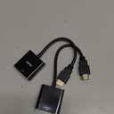 BENFEI HDMI to VGA 2 Pack, Gold-Plated HDMI to VGA Adapter (Male to Female) for Computer, Desktop, Laptop, PC, Monitor, Projector, HDTV, Chromebook, Raspberry Pi, Roku, Xbox and More - Black